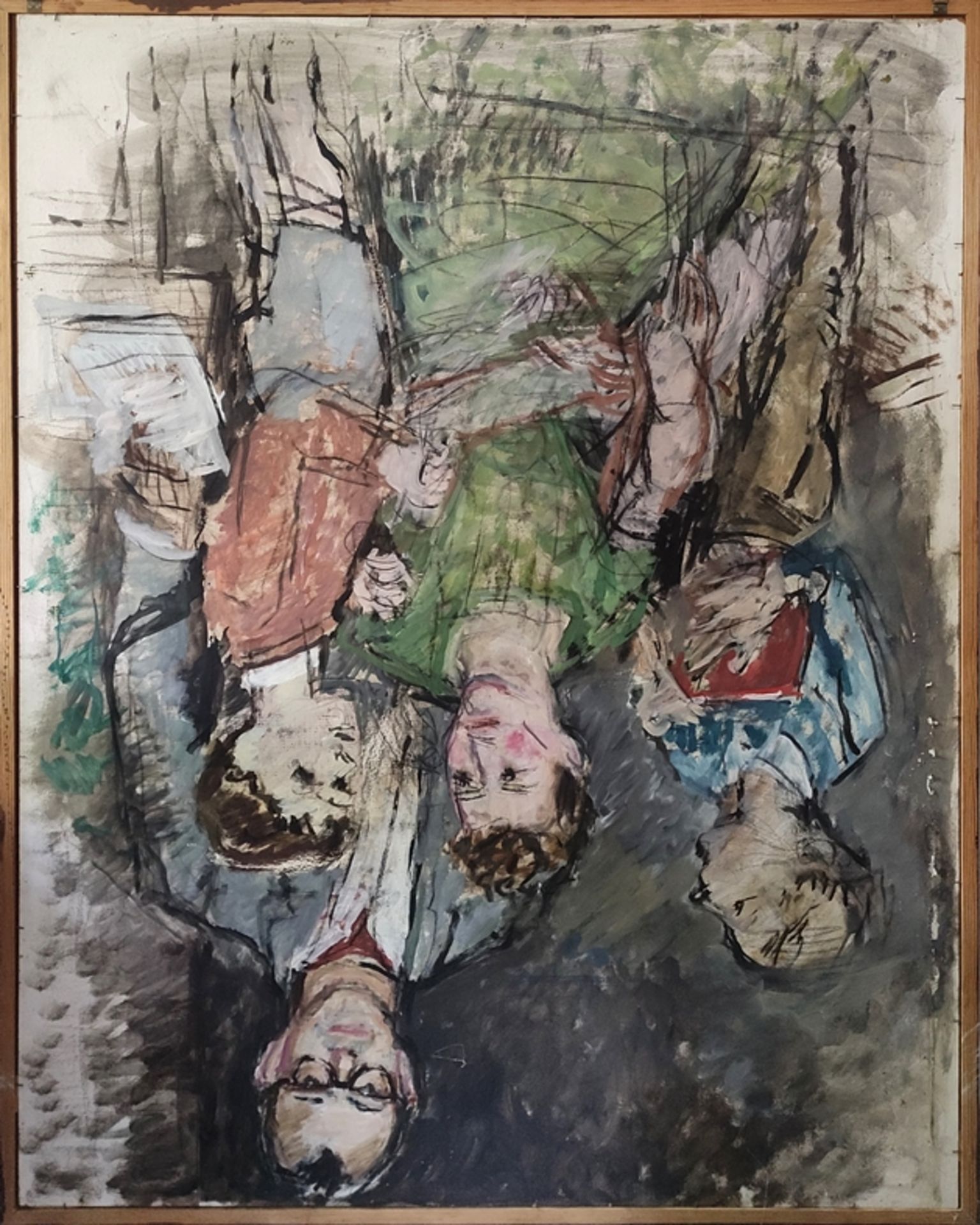 Herburger, Julius (1900-1973 Ravensburg) "Portrait of the Rauch family from Ravensburg", sketchy an - Image 2 of 2