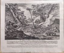 Riedinger, Johann Elias (1698 Ulm - 1767 Augsburg) "Der Wolf in der Grube zu fangen mit dem Lam ode