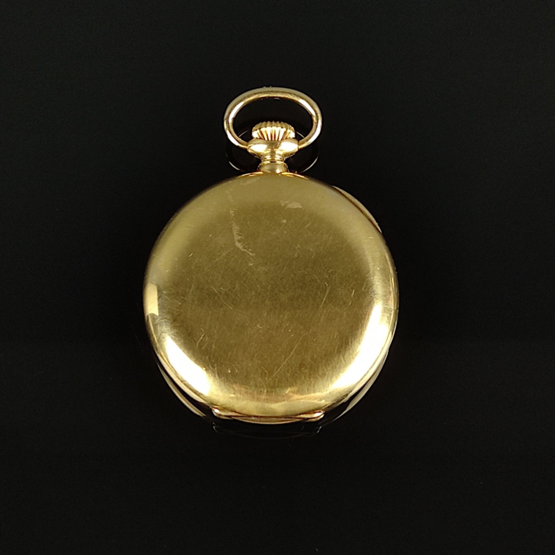 Taschenuhr, Chronomètre Ulysse Nardin Locle Suisse, 750/18K Gelbgold, Gesamtgewicht 104,3g, rundes  - Bild 2 aus 4
