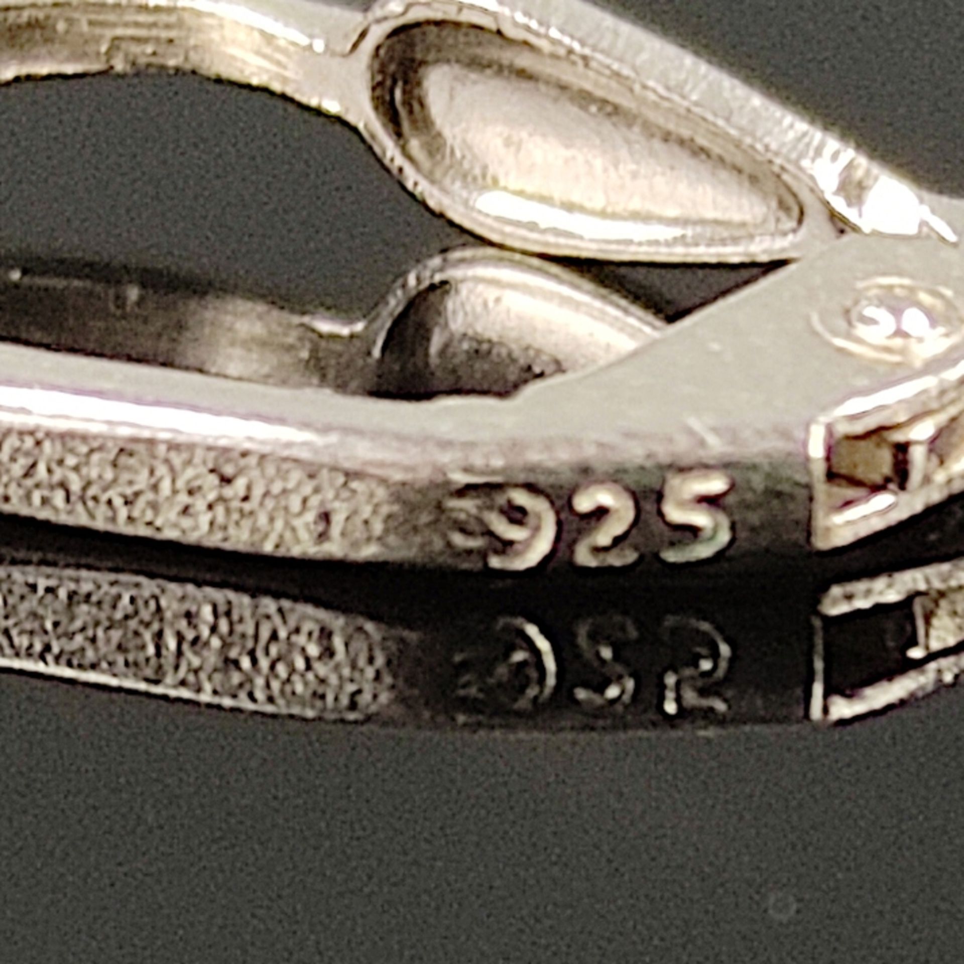 Opal-Perl-Ohrringe, Silber 925, 5,7g, Klappohrbügel besetzt mit weißen Akoya-Zuchtperlen in feinem  - Bild 3 aus 3