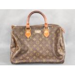 Vintage Louis Vuitton Handtasche im Monogramm Canvas, Modell "Speedy 30", Frankreich, Paris, das kl