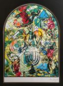 Chagall, Marc (1887 Witebsk - 1985 Saint-Paul-de-Vence) "Asher", Entwurf für das Asher-Fenster in d