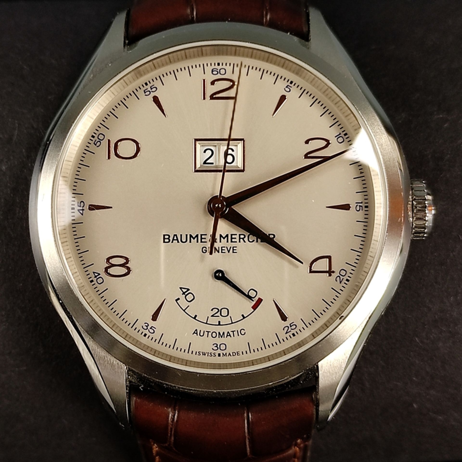 Wristwatch, Baume & Mercier, Clifton 10205, automatic with power reserve up to 42 hours, elegant th - Image 2 of 4