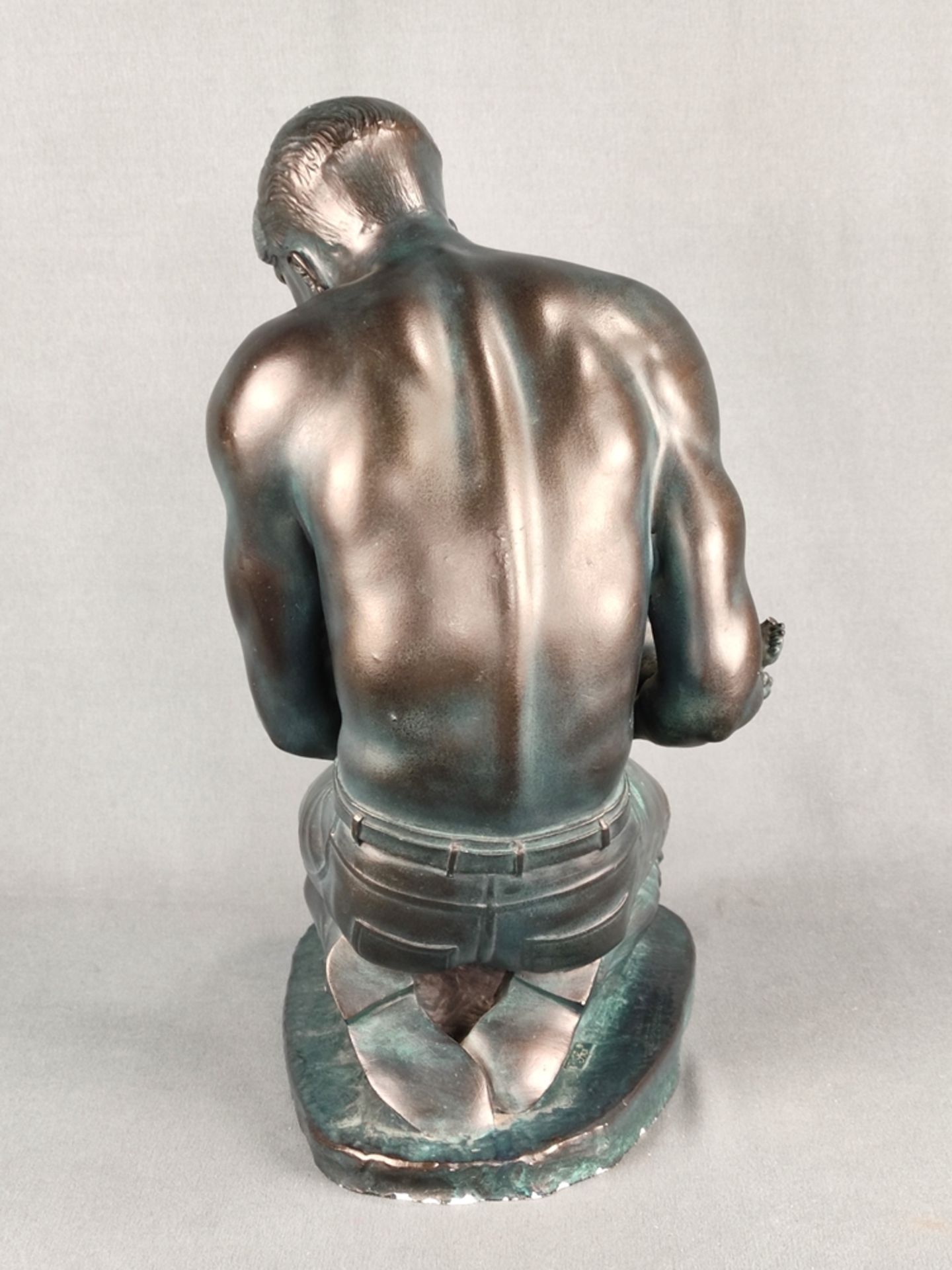 Skulptur Vater und Sohn, Sonja Switzerland Collection, Kunstguss, Höhe 32,5cm - Bild 4 aus 8