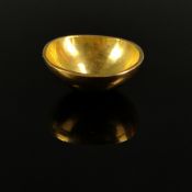 Kleine Gold-Schale, 750/18K (getestet) Gelbgold, 16,62g, Höhe 1cm und Durchmesser 2,5cm