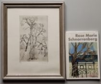 Stuckert-Schnorrenberg, Rose-Marie (1926 Düsseldorf) "Baum", Radierung, signiert und datiert 77, Ex