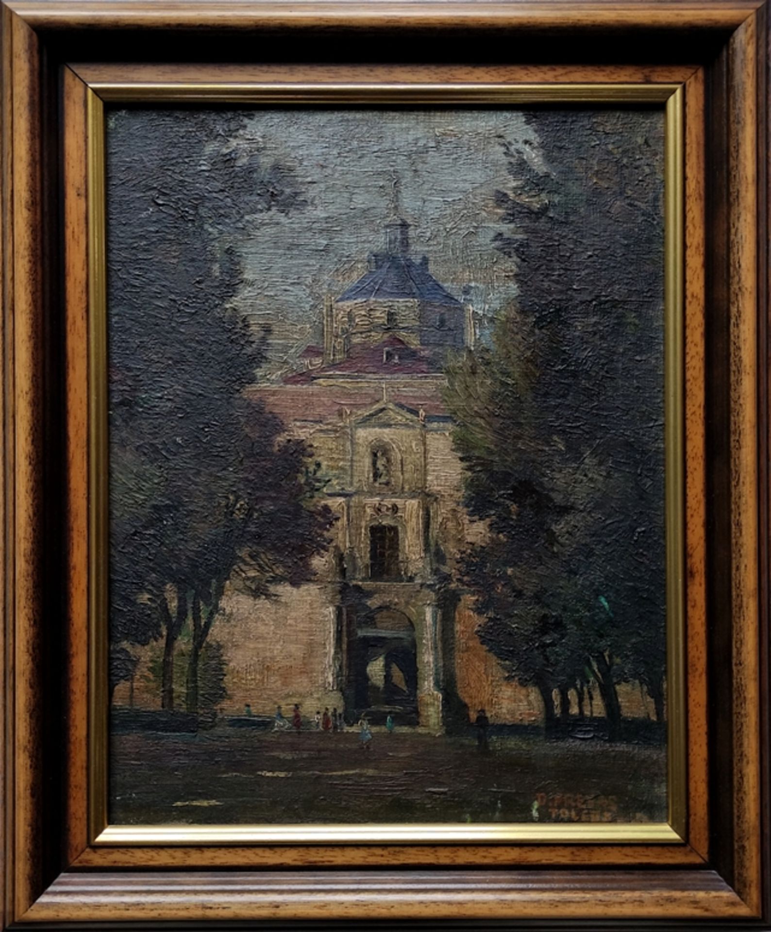 Frexas, Dolores "Lola" (1924 - 2011) "Hospital de Tavera", in Toleda, Öl auf Leinwand, rechts unten - Bild 2 aus 4