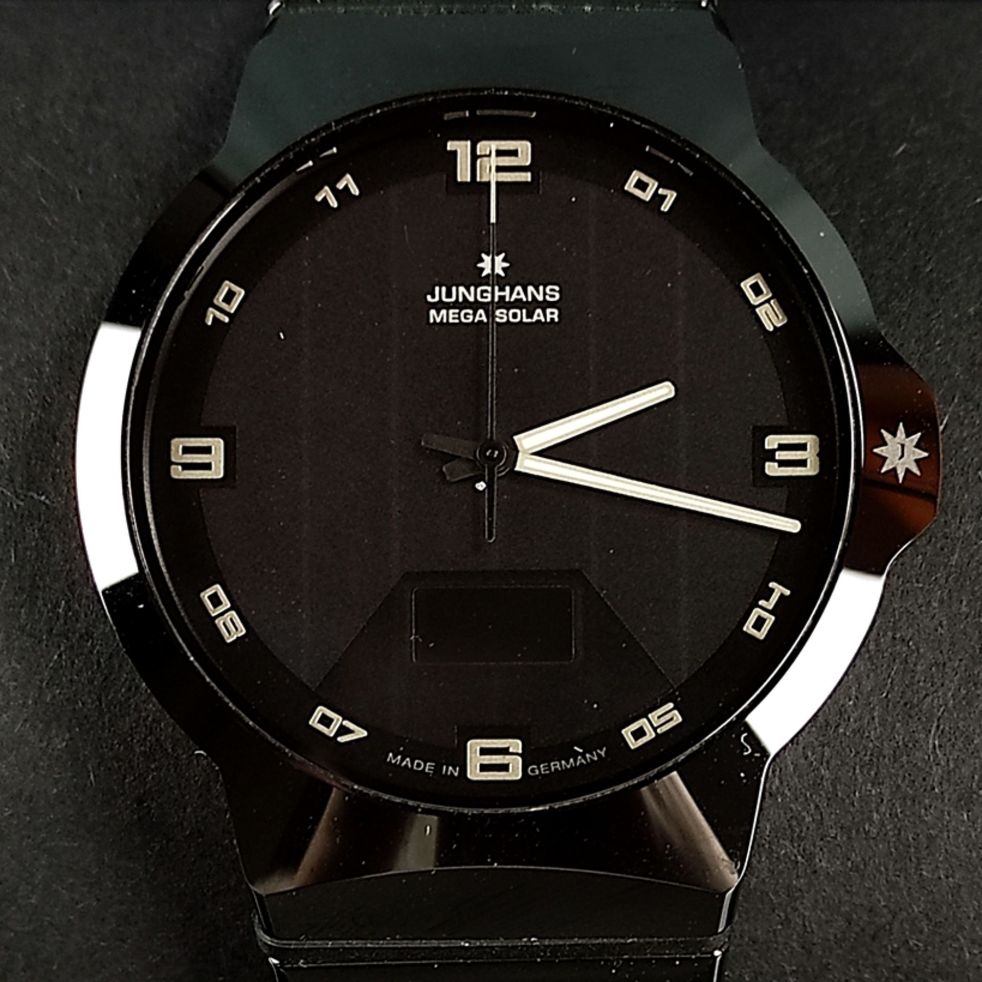 Wristwatch Junghans Force Mega Solar, 018/1132.44, calibre J615.84, diameter case 40.4mm, solar pow - Image 2 of 4