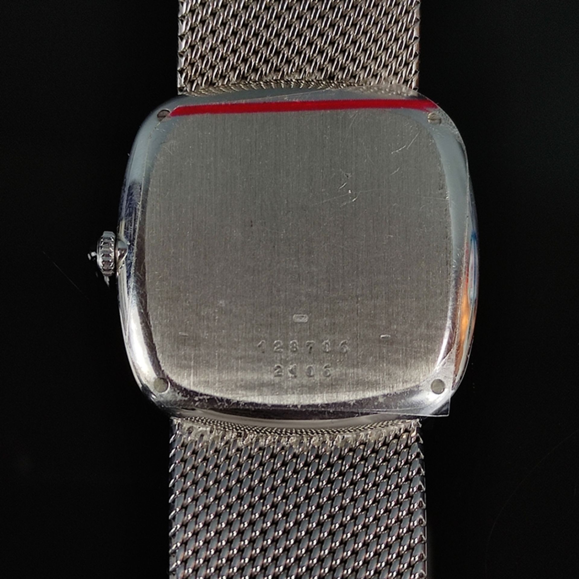 Armbanduhr, Chopard, Happy Diamonds mit 30 Diamanten, Referenz 2106, quadratisches Gehäuse mit abge - Bild 4 aus 7