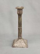 Leuchter im Empire-Stil, Ende 19. Jahrhundert, versilbert, Walker & Hall, markiert zusätzlich mit "