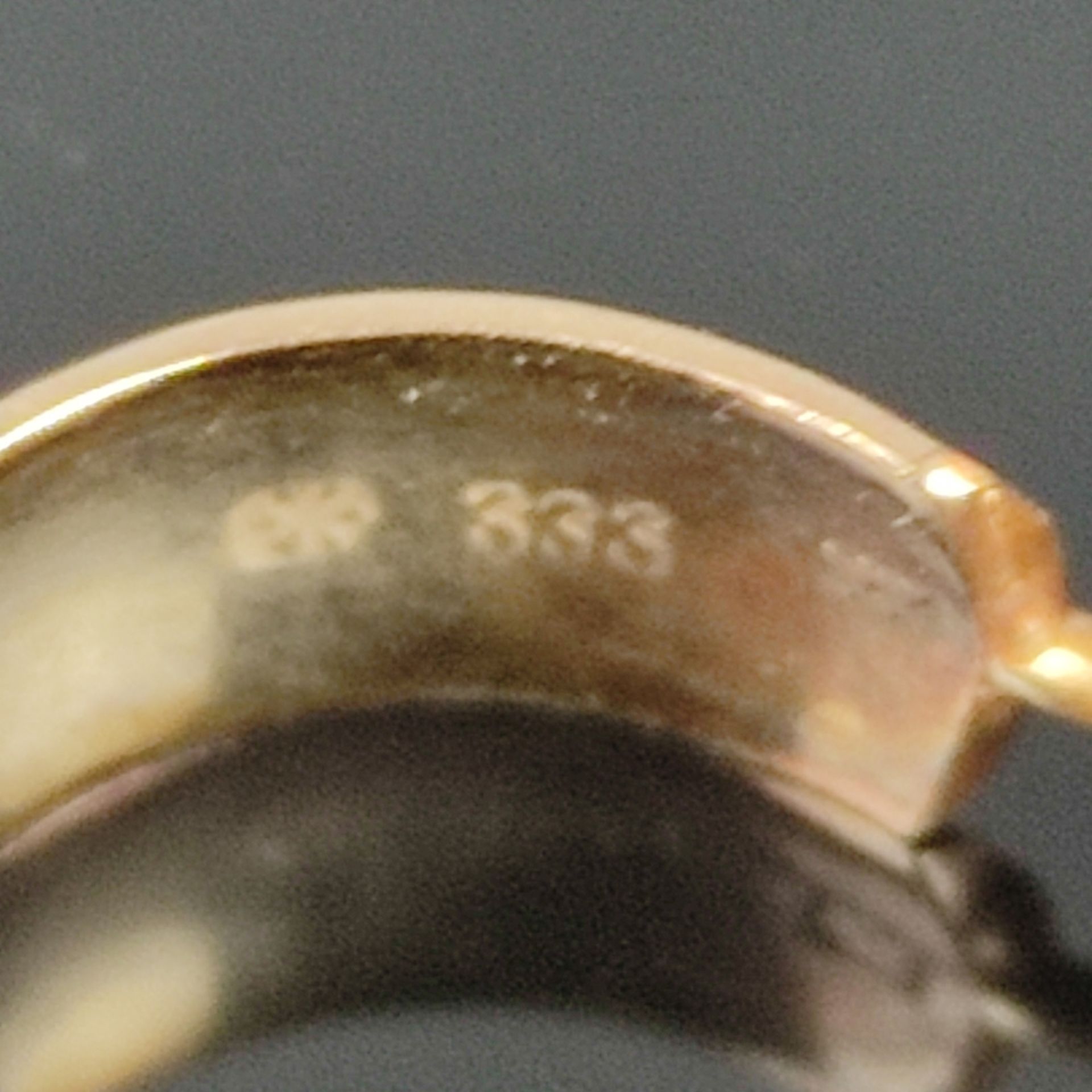 Jewellery lot, 7 pieces, consisting of a pair of hoop earrings, 333/8K yellow gold (hallmarked), 3. - Image 3 of 6