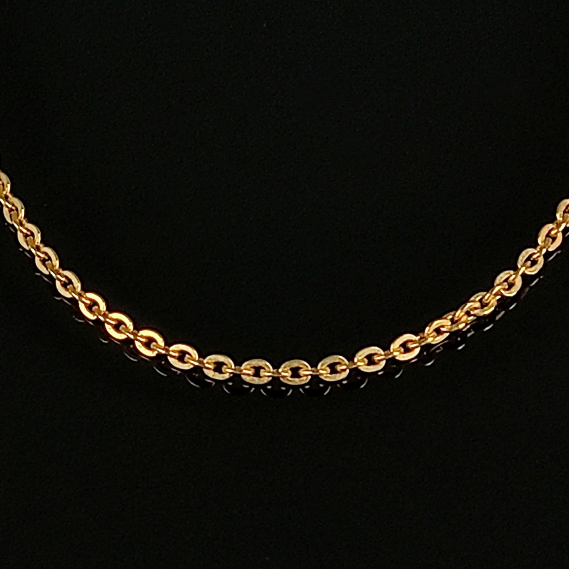 Ankerkette, 750/18K Gelbgold (punziert und getestet), 4,4g, Ringverschluss, Länge 46cm