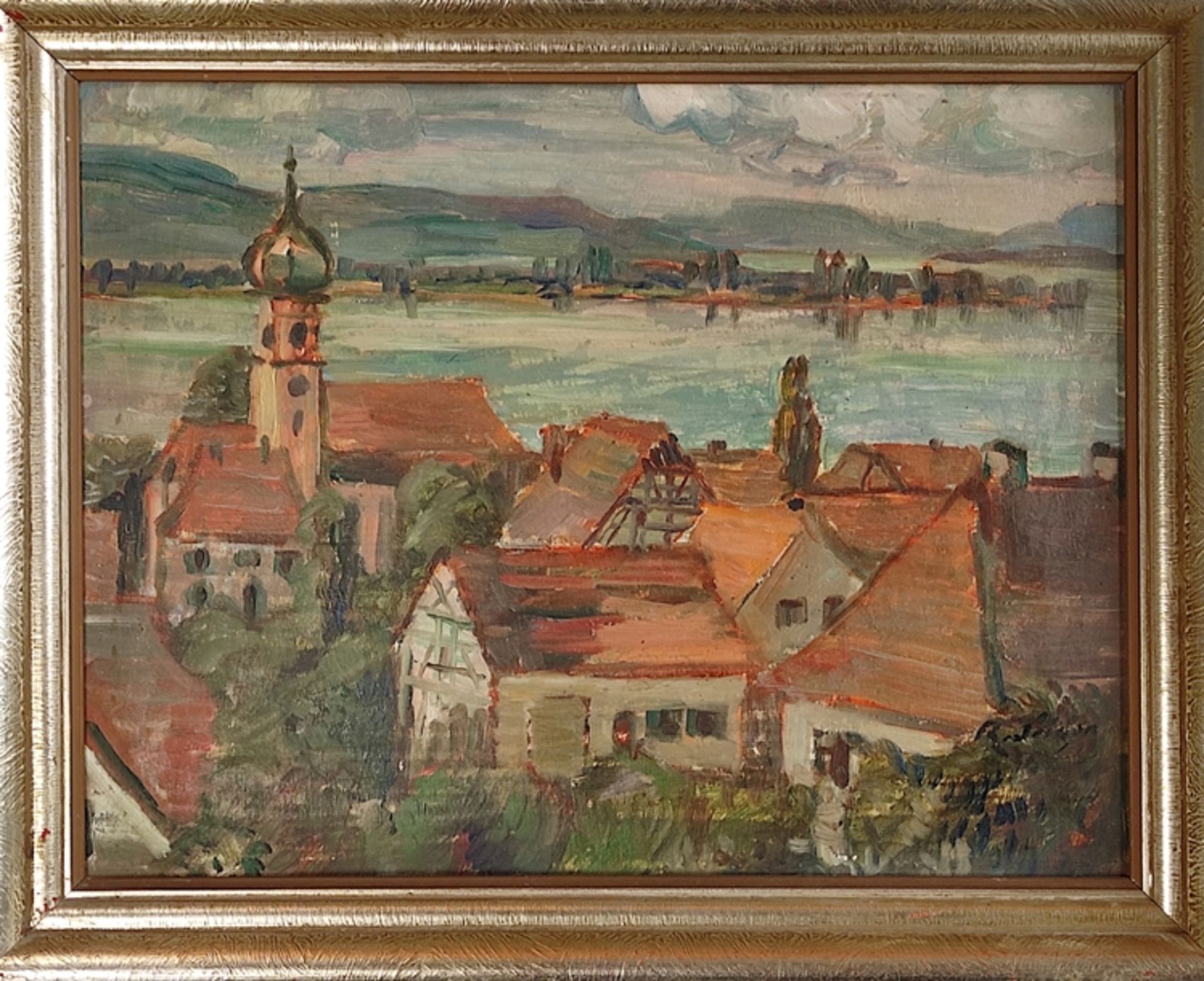 Dilger, Richard Alexander (1887 Überlingen - 1973 Allensbach) "Blick von Allensbach auf die Reichen - Image 2 of 6