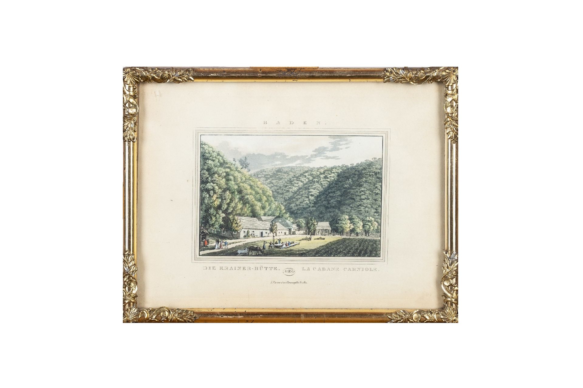 View of Baden, Unknown artist, The Krainer Cottage number 62, Baden Klause painting number 3 - Image 2 of 3