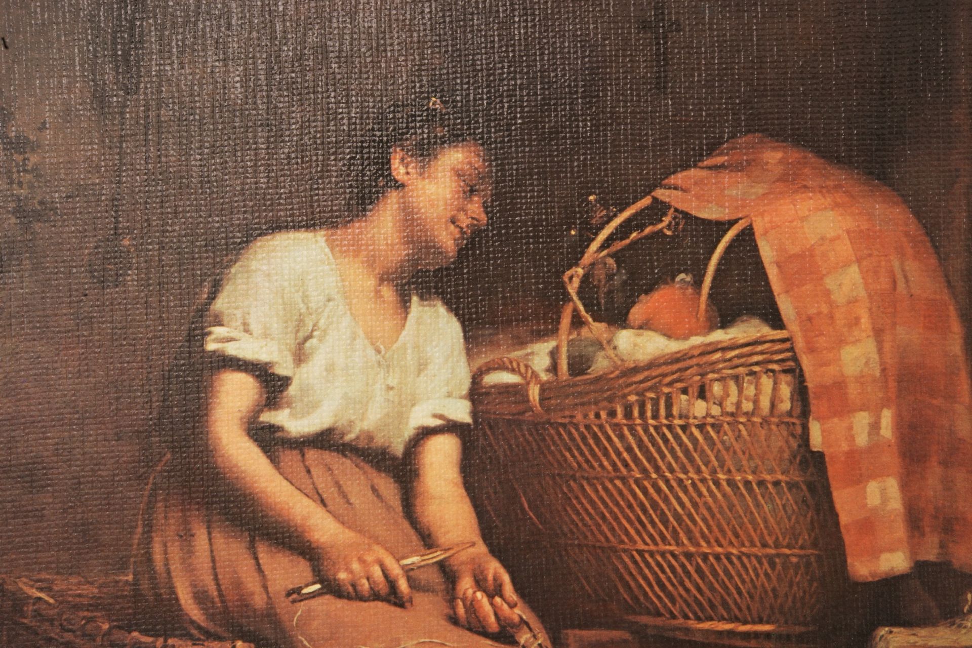 Unknown Artist, Maid with Small Child - Image 3 of 5