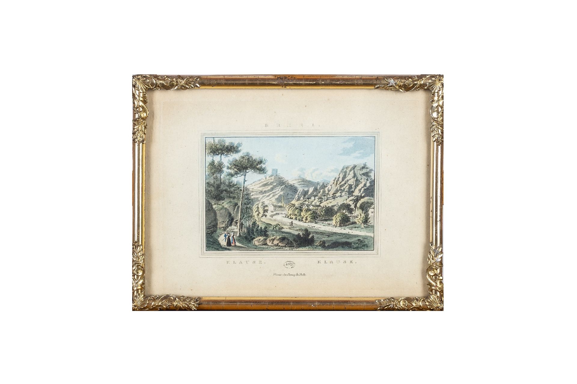 View of Baden, Unknown artist, The Krainer Cottage number 62, Baden Klause painting number 3 - Image 3 of 3