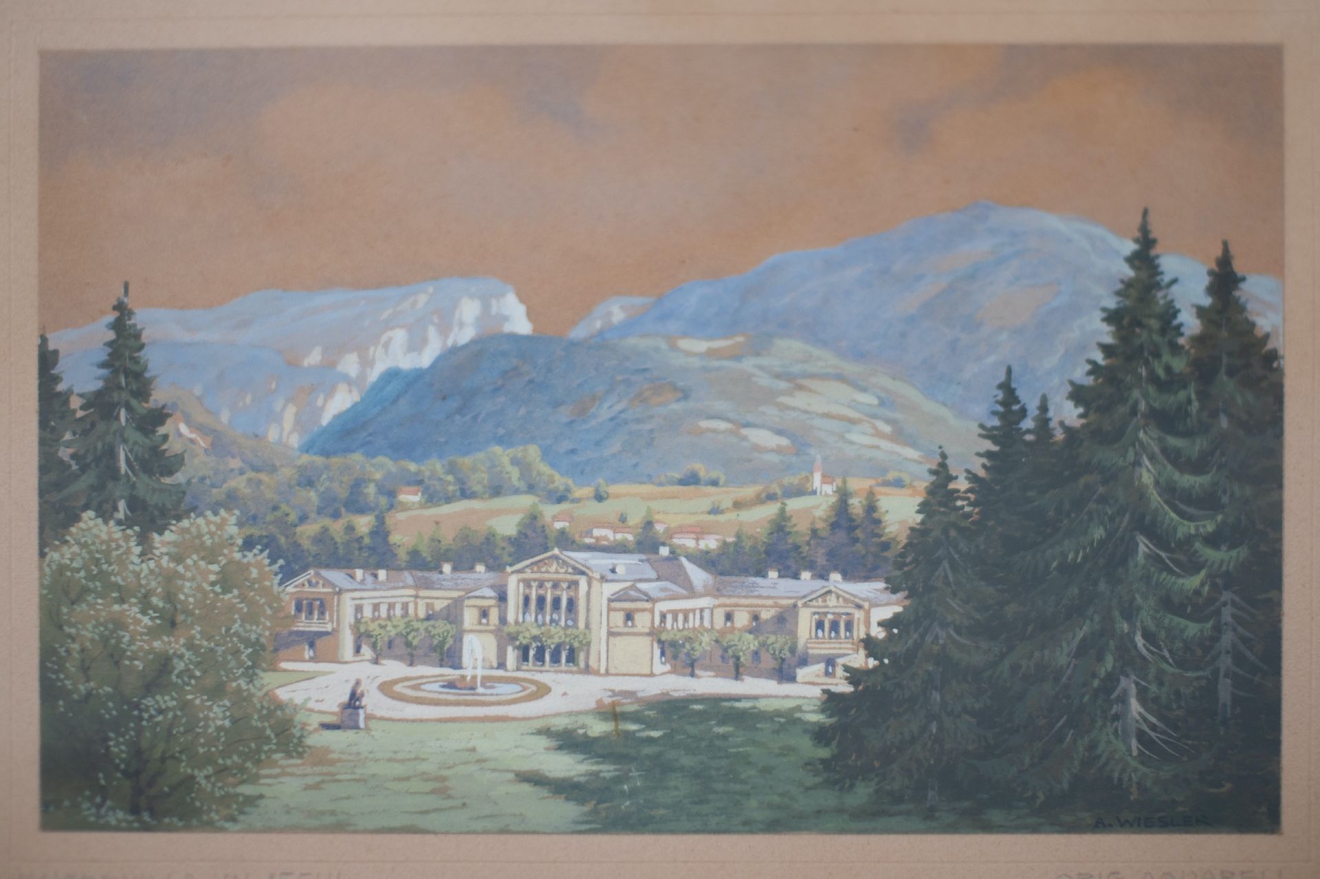 Adolf Wiesler (1878-1958), Kaiservilla in Ischl - Bild 2 aus 6