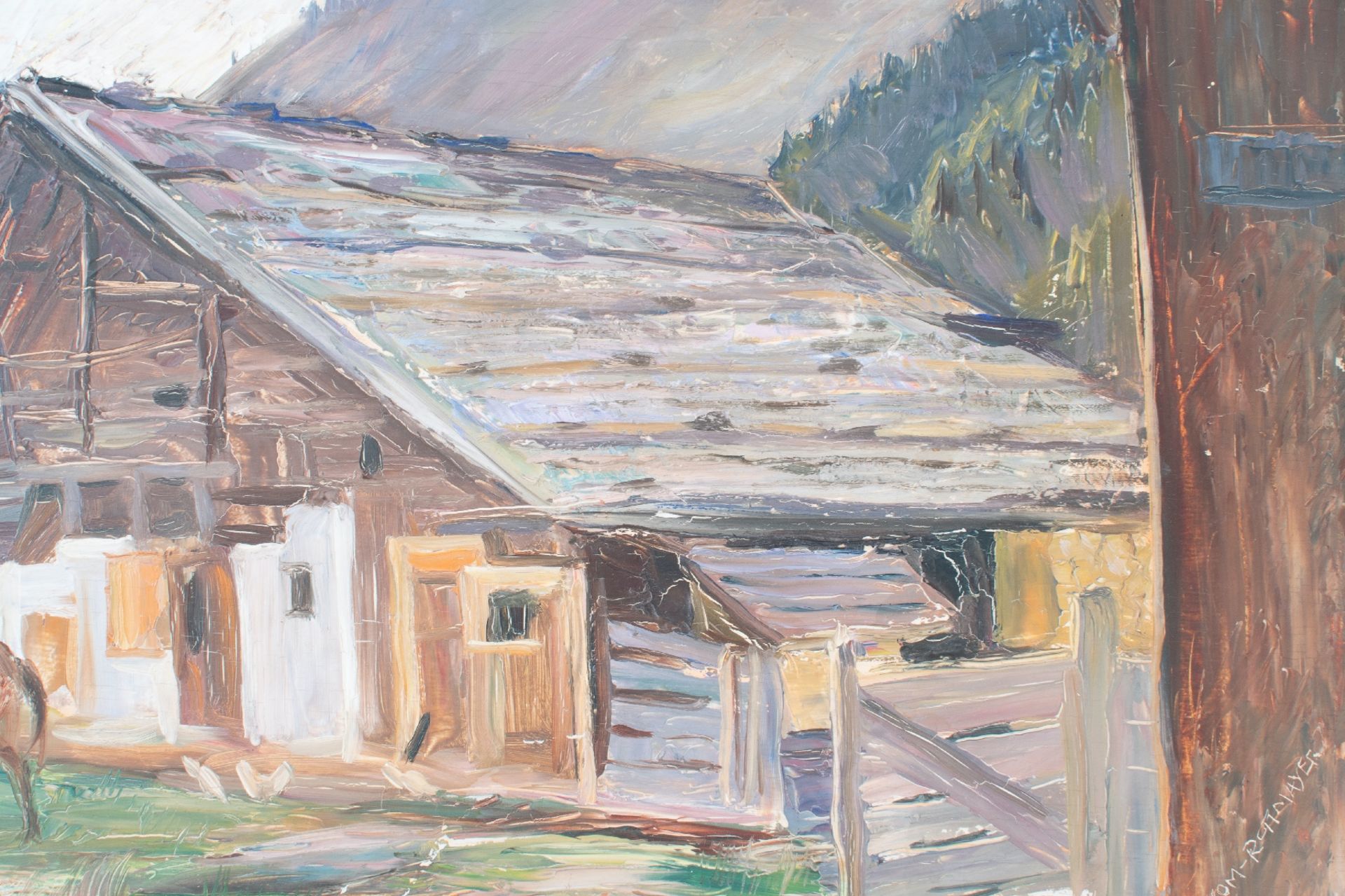 Hermann Grohm-Rottmayer (1877-1953), Bauernhof | Hermann Grohm-Rottmayer (1877-1953), Farmstead - Bild 4 aus 6
