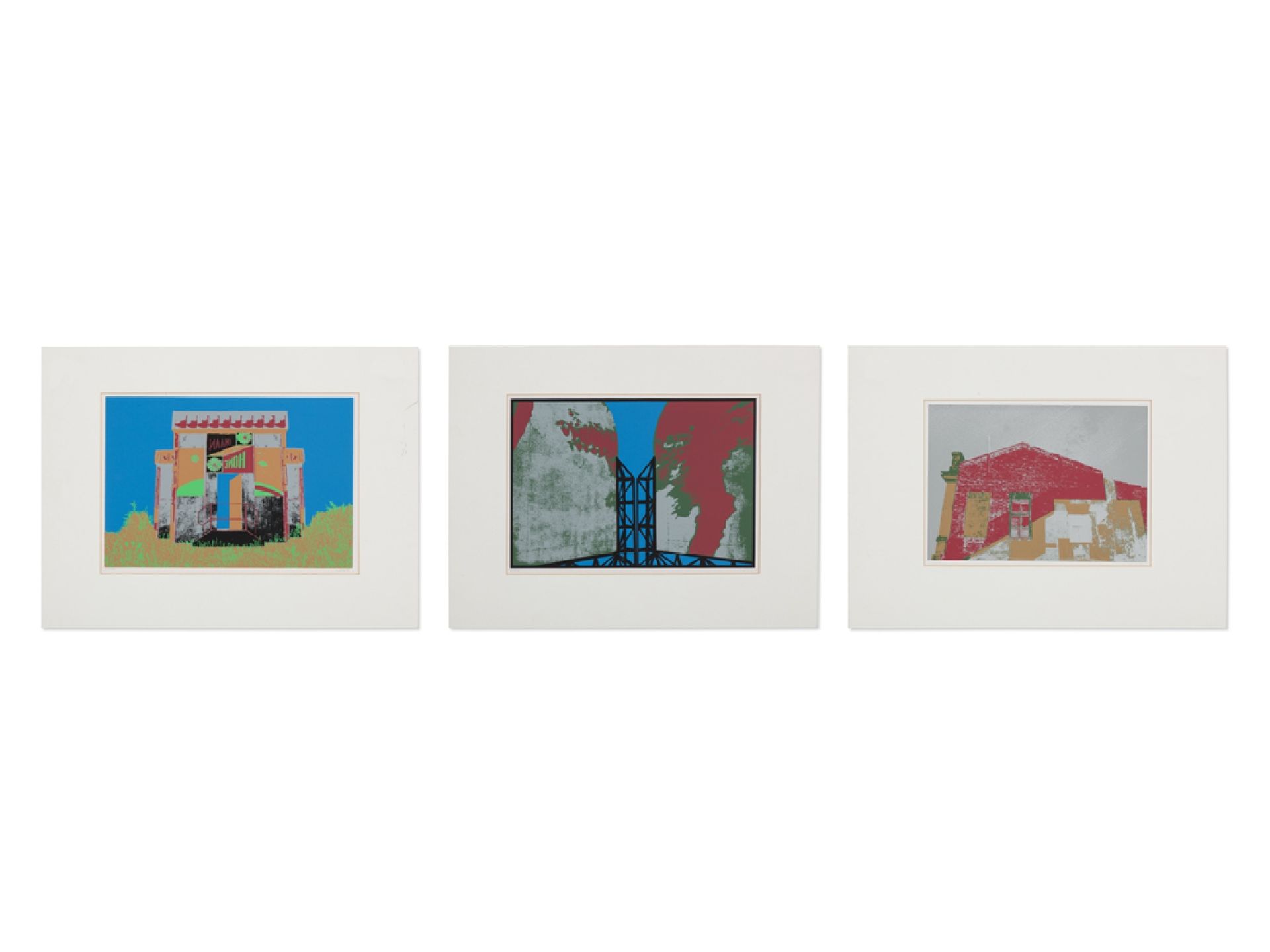 Ulrich Fischer* (1951), Drei Siebdrucke, 1993 | Ulrich Fischer * (1951), Three Serigraphs, 1993 