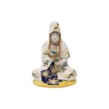 Sitzende weibliche Porzellanfigur | Seated female porcelain figure