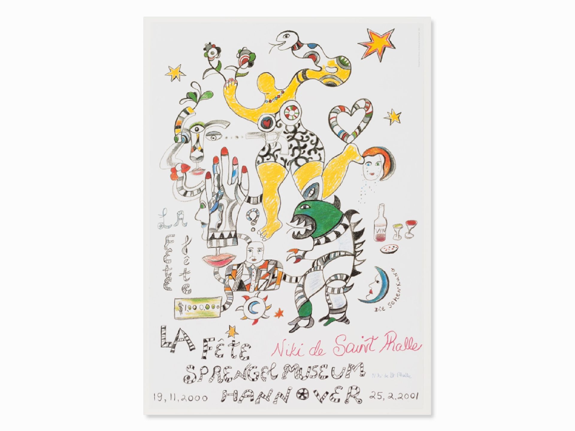 Niki de Saint Phalle * (1930–2002), La Fete, die Schenkung | Niki de Saint Phalle* (1930-2002), La F - Image 2 of 9