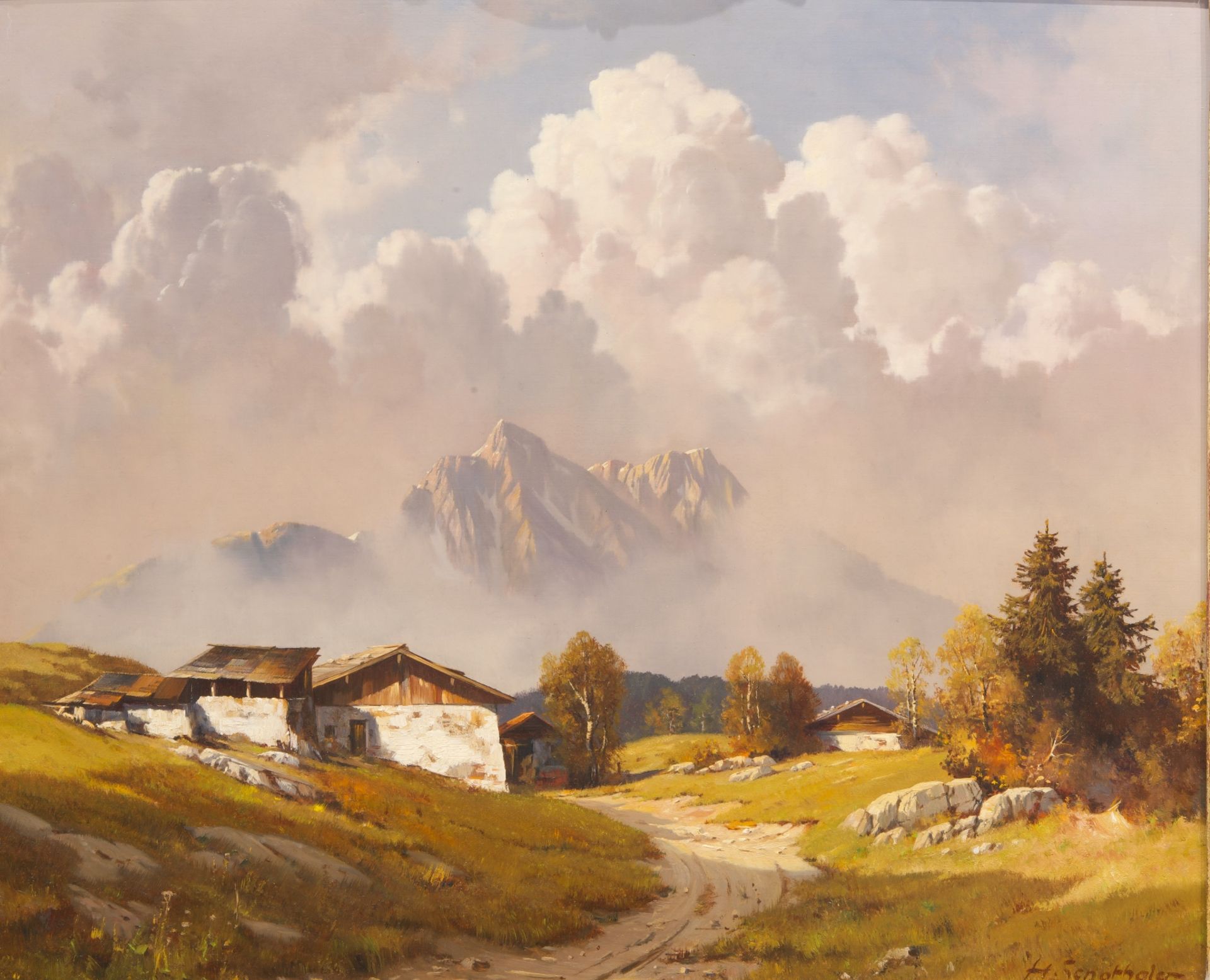 Hans Sengthaler * (1892-1958), Bergdorf | Hans Sengthaler * (1892-1958), Mountain Village - Bild 3 aus 5