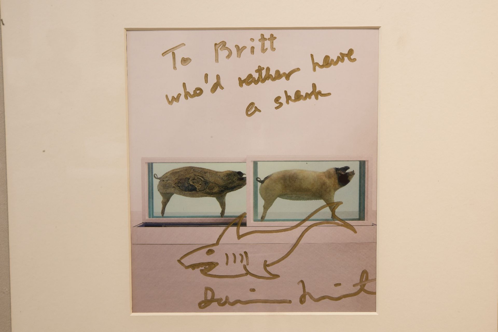 Damien Hirst*, To Britt who'd rather have a shark| Damien Hirst*, To Britt Who'd Rather have a Shark - Bild 3 aus 5
