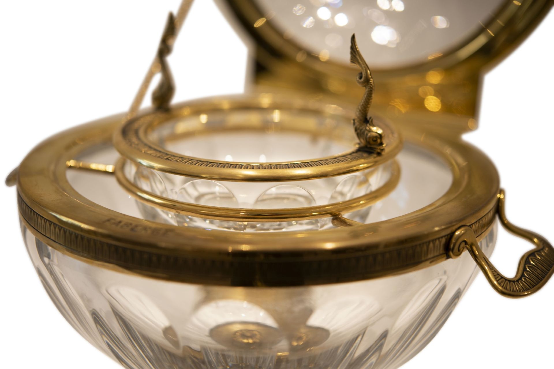 Faberge, Kaviarschale aus Messing | Faberge Caviar Bowl Made of Brass - Bild 3 aus 6