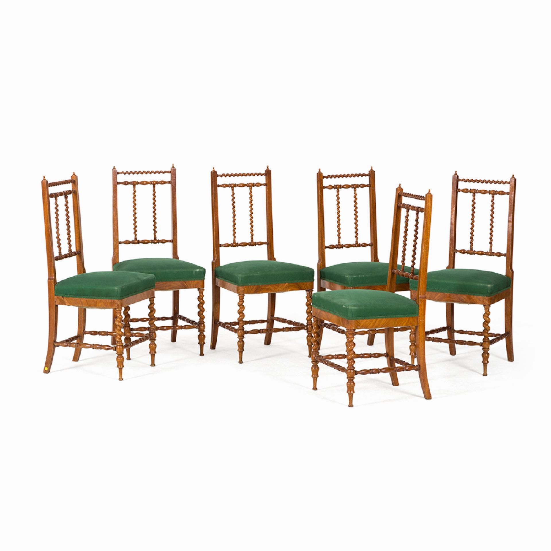 Satz von 6 Stuehlen, Italien | Set of 6 Chairs, Italy, Mid-19th Century - Bild 7 aus 7