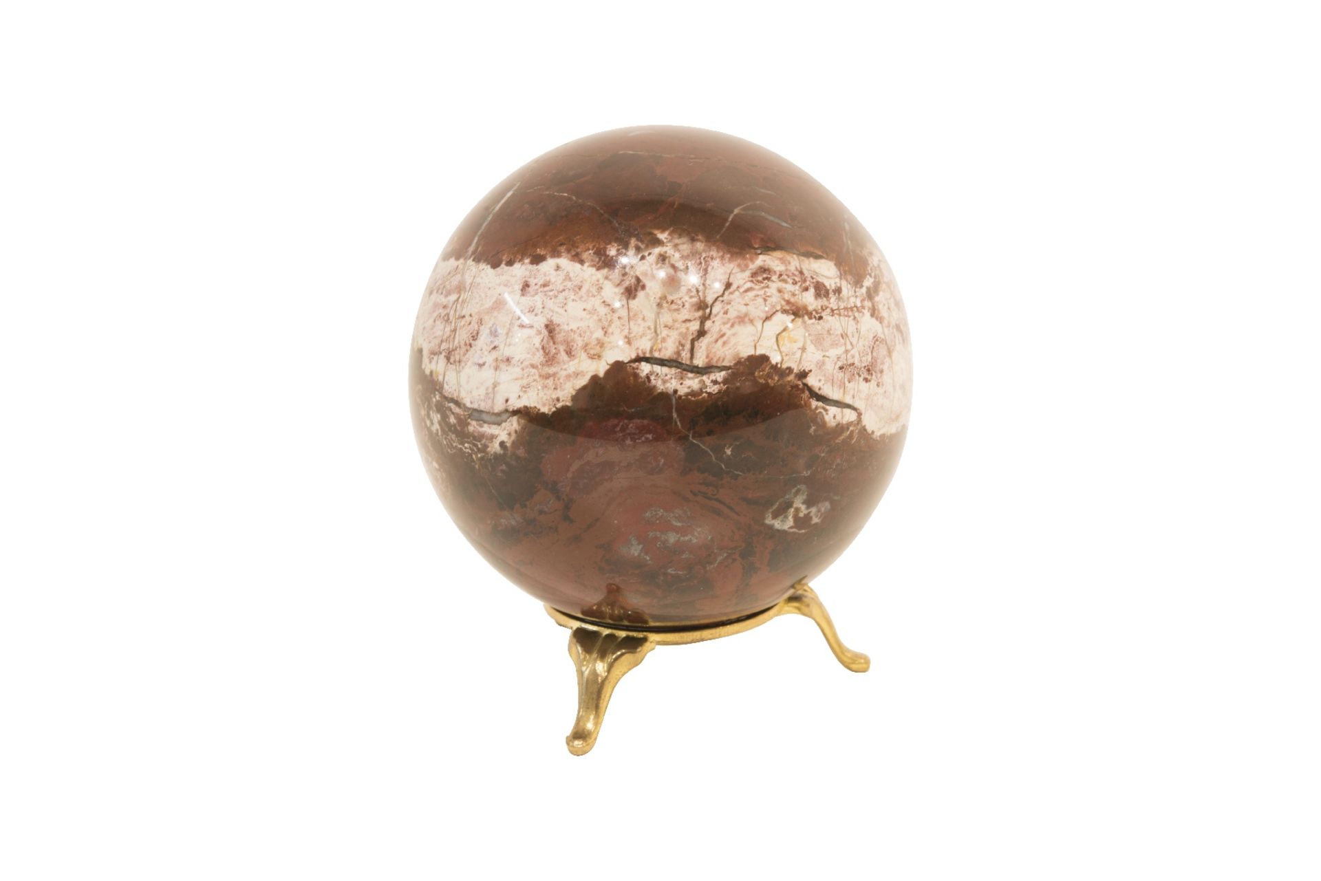 Kleine wunderschoene Schatulle und eine Kugel aus Jaspis | Small Beautiful Casket and a Ball of Jasp - Image 10 of 10