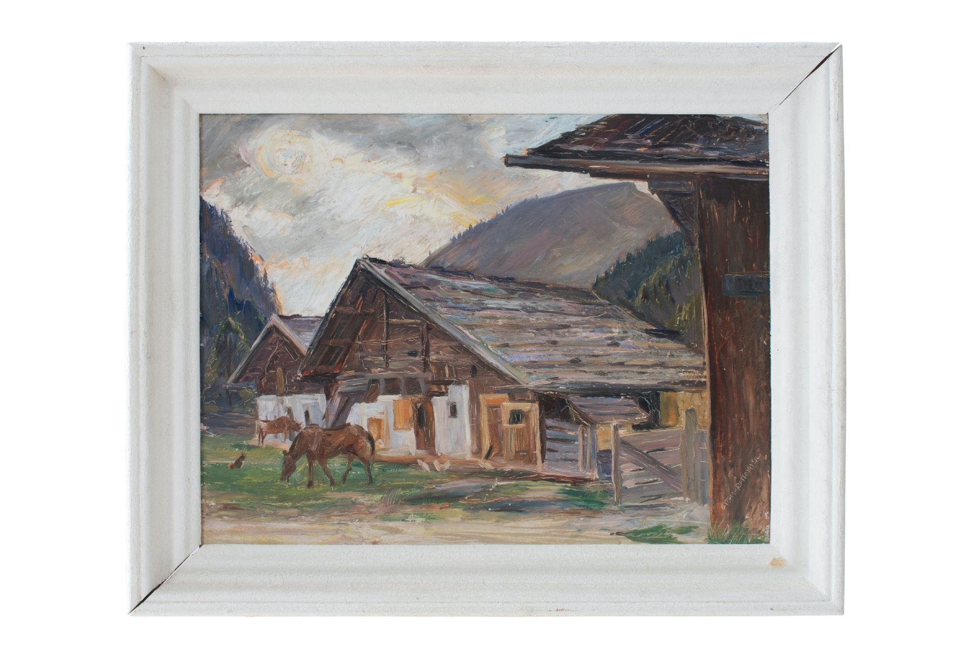Hermann Grohm-Rottmayer (1877-1953), Bauernhof | Hermann Grohm-Rottmayer (1877-1953), Farmstead