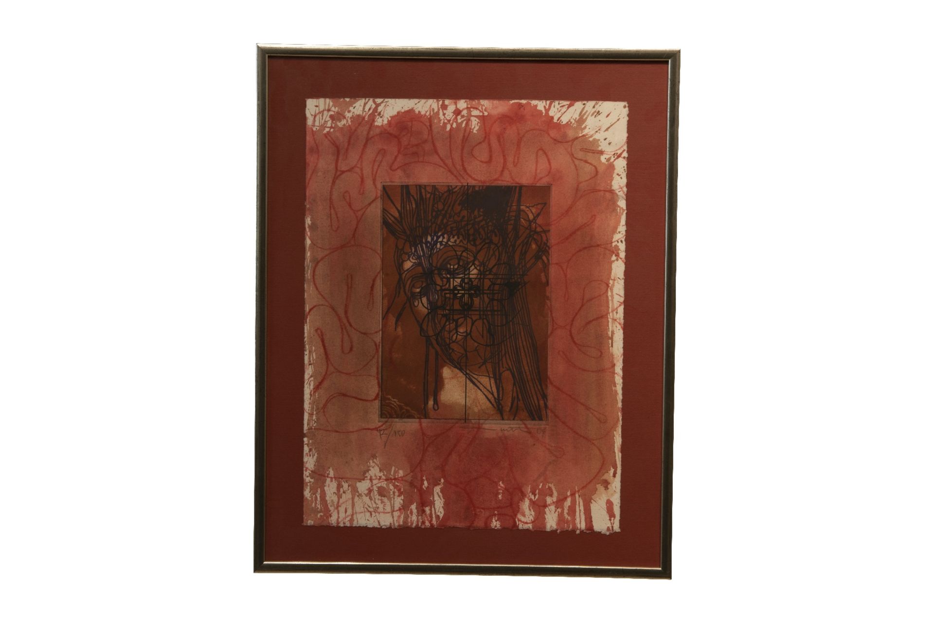 Hermann Nitsch * , Jesus in Rot | Hermann Nitsch * , Jesus in Red