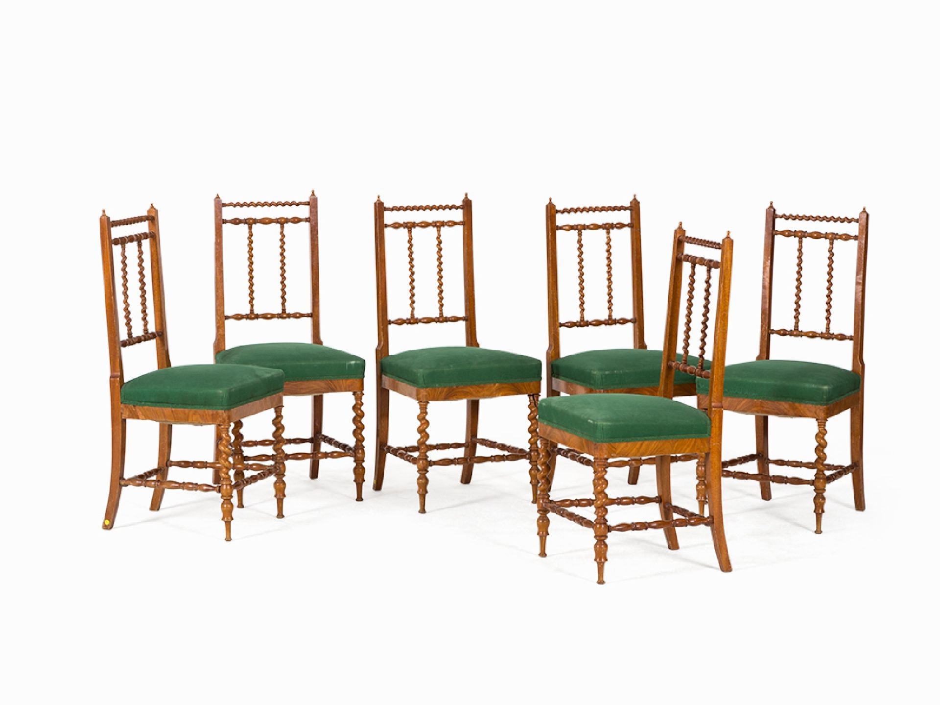 Satz von 6 Stuehlen, Italien | Set of 6 Chairs, Italy, Mid-19th Century