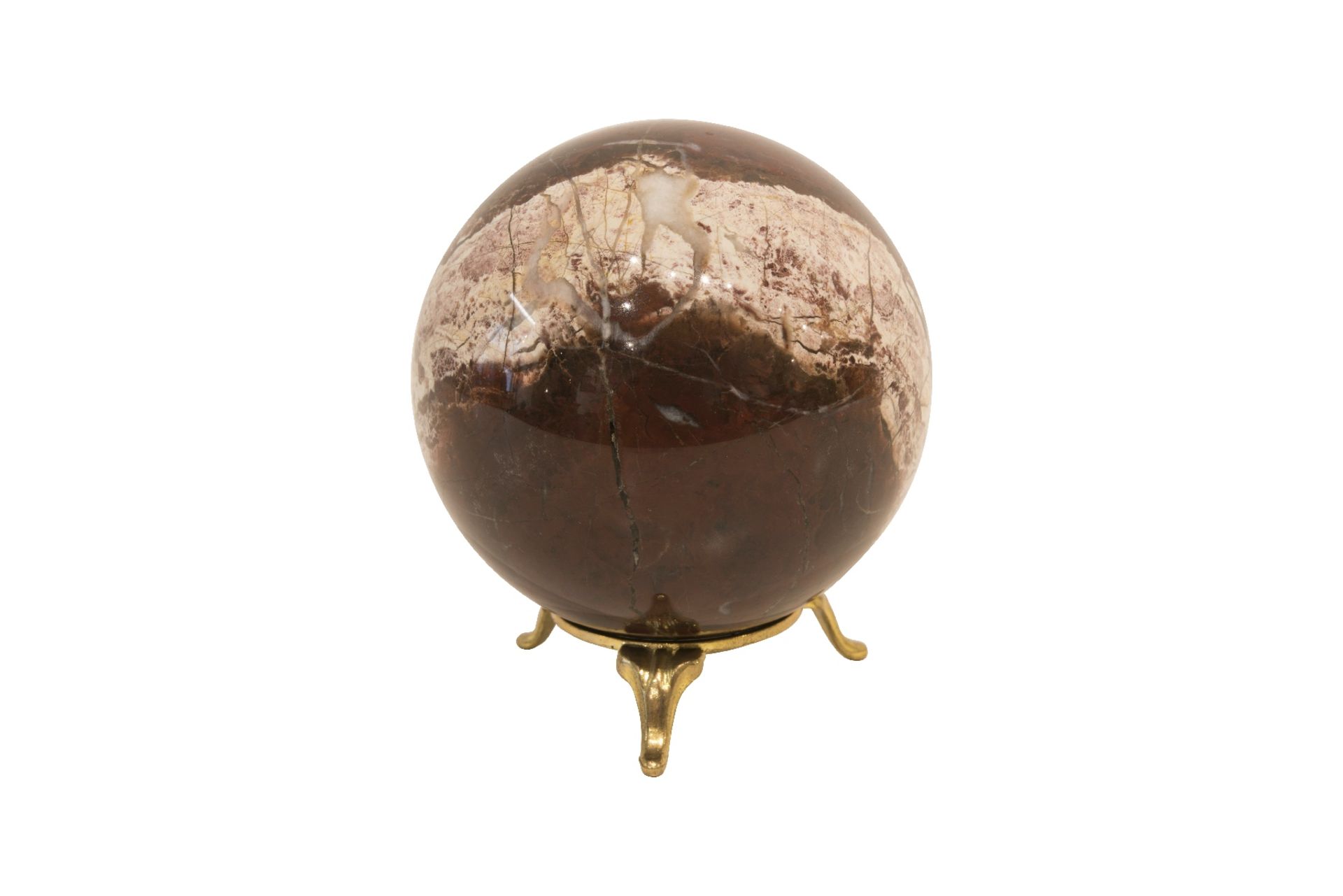 Kleine wunderschoene Schatulle und eine Kugel aus Jaspis | Small Beautiful Casket and a Ball of Jasp - Image 6 of 10