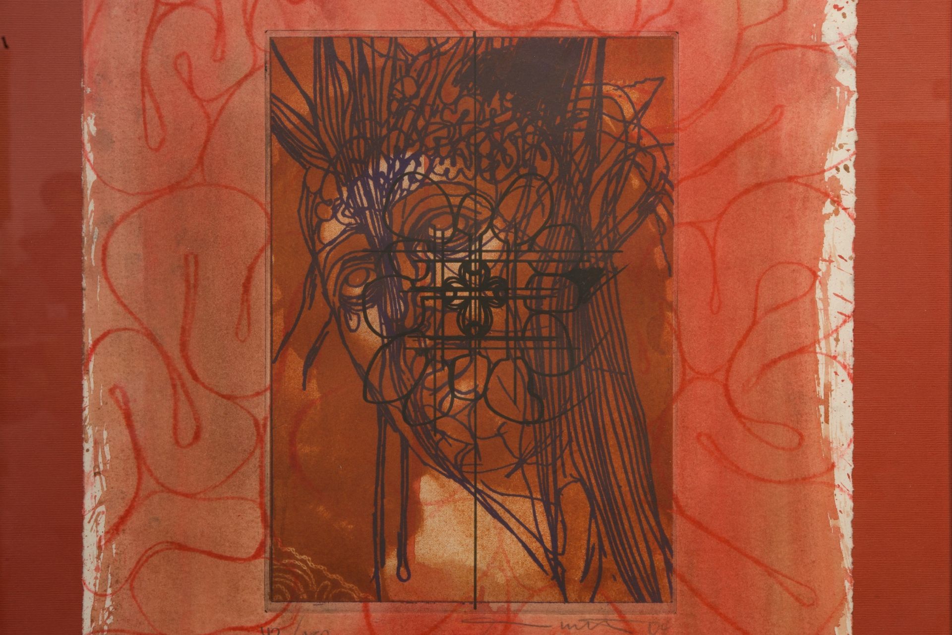 Hermann Nitsch * , Jesus in Rot | Hermann Nitsch * , Jesus in Red - Bild 2 aus 5