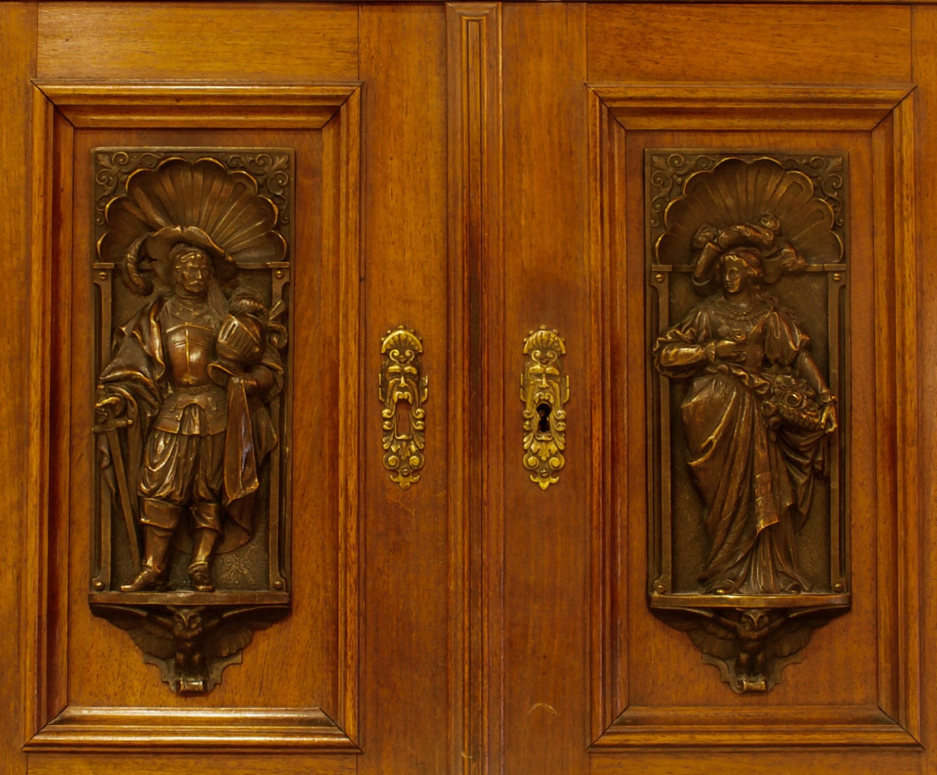 Historismus Aufsatzkredenz mit Marmorplatte | Historicism Cabinet with Marble Plate - Image 10 of 10