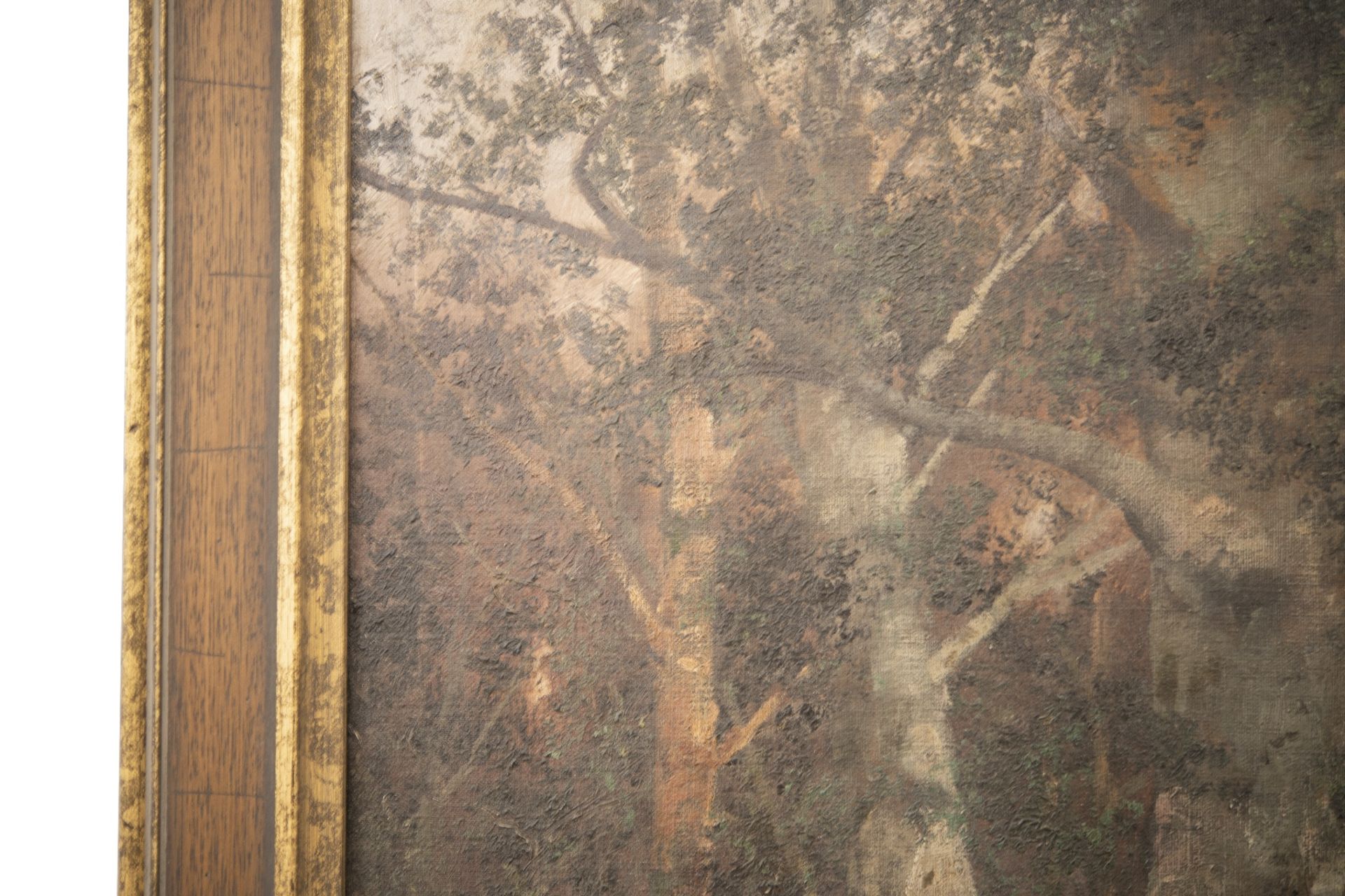 Kuenstler des 20. Jahrhunderts, Reisigsammlerinnen auf Waldlichtung | 20th Century Artist, Brushwood - Bild 2 aus 8