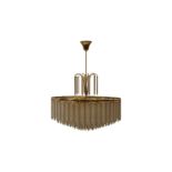 Deckenluster, 2. Haelfte 20. Jahrhundert | Ceiling Lamp with Glass Prisms