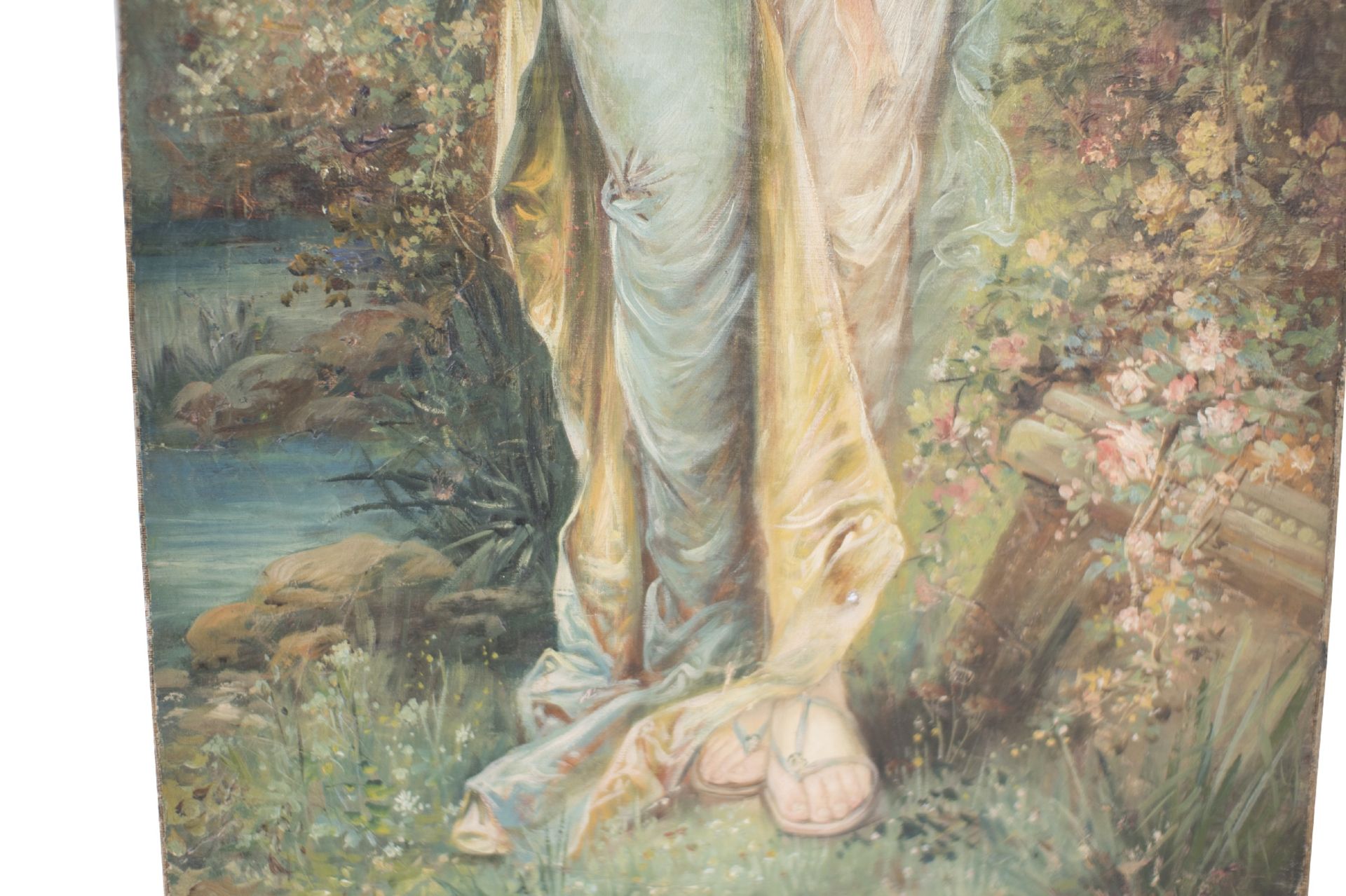 Hans Zatzka (1859-1945), Dame mit Bluetengirlande | Hans Zatzka (1859-1945), Lady with Flower Garlan - Bild 3 aus 5