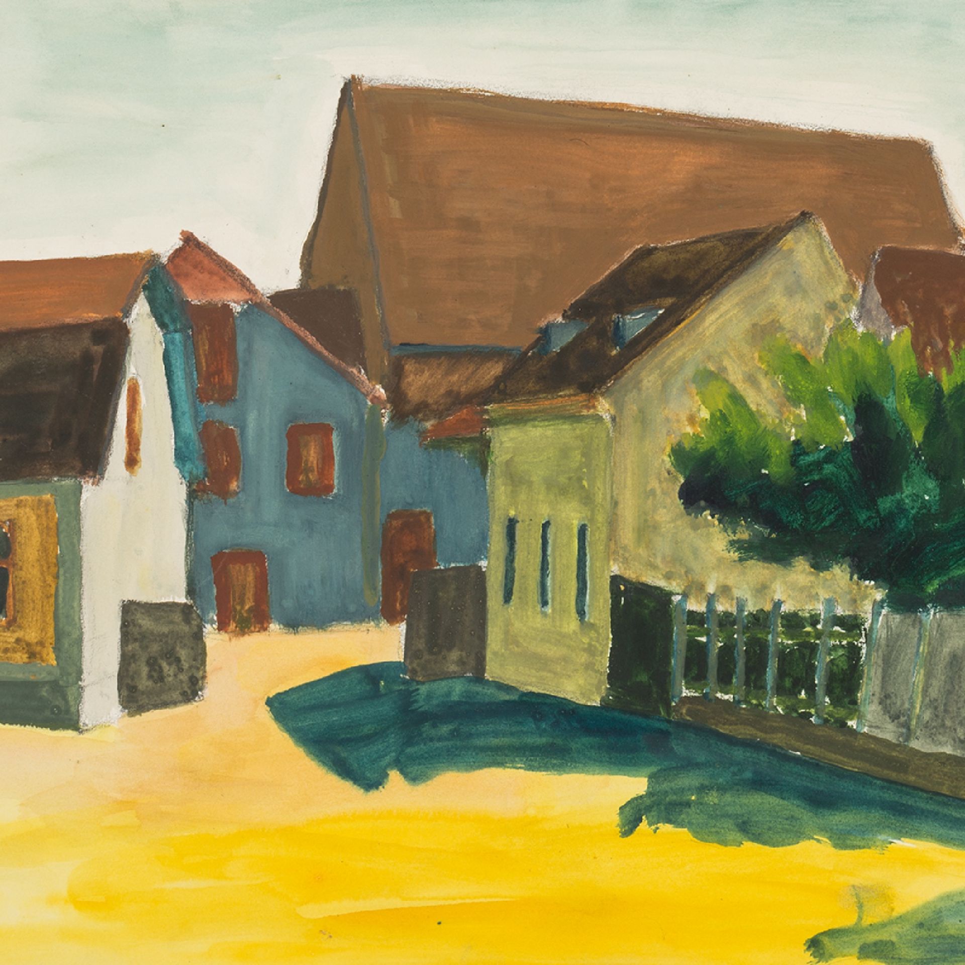 Rudolf Petrik, Dorf, Oesterreich, circa 1950 | Rudolf Petrik, Village Houses, around 1950 - Bild 8 aus 8