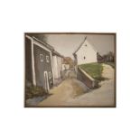 Kuenstler des 20. Jahrhunderts, Kleine Gasse in einem Dorf | 20th Century Artist, Small Alley in a V