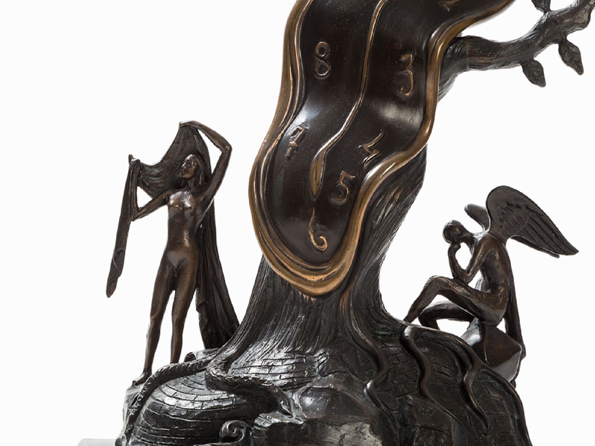 Salvador Dali*(1904-1989), La Noblesse du Temps, Bronze, 1984 | Salvador Dalí*(1904-1989), La Nobles - Image 6 of 9