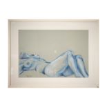 Pauline Buchinger, Aktbild Blau 2007 | Pauline Buchinger, Nude Blue 2007