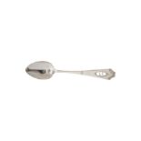 12 Mokkaloeffel und ein Zuckerloeffel Silber | Twelve Mocca Spoons and a Sugar Spoon Silver