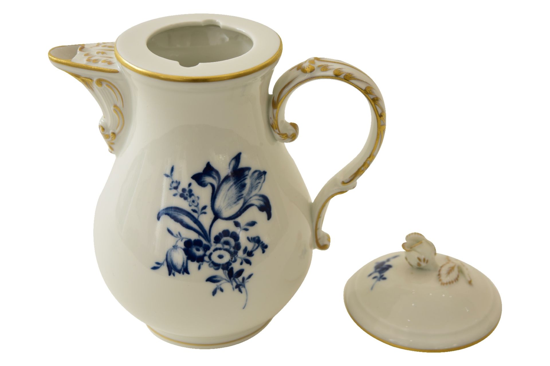 Mokka Service, Blaue Blume, Meissen | Mocha Service, Blue Flower, Meissen - Image 9 of 10