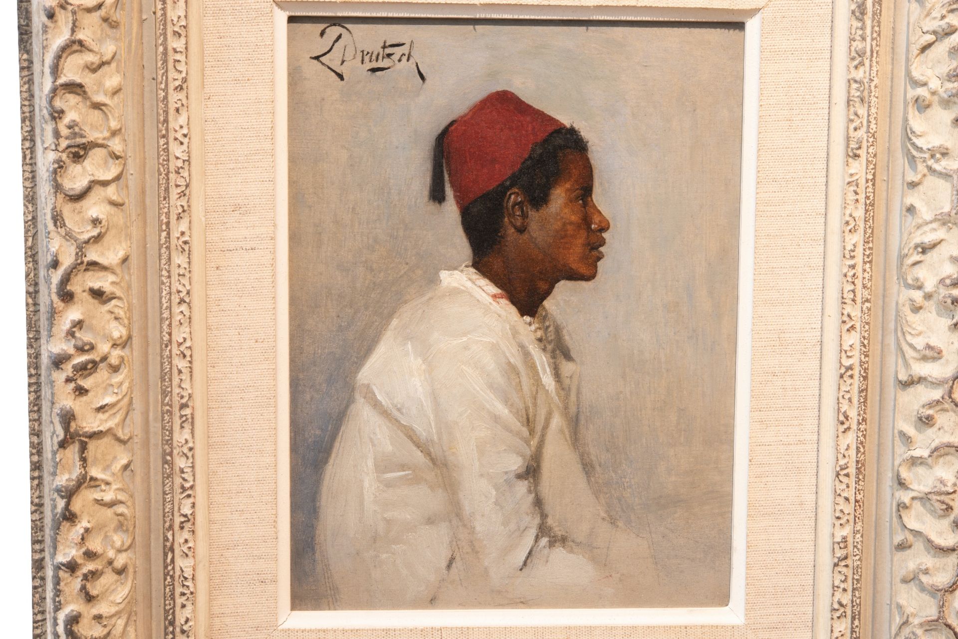 Ludwig Deutsch (1855-1935), Junger Orientale im Profil | Ludwig Deutsch (1855-1935), Young Oriental - Image 2 of 5