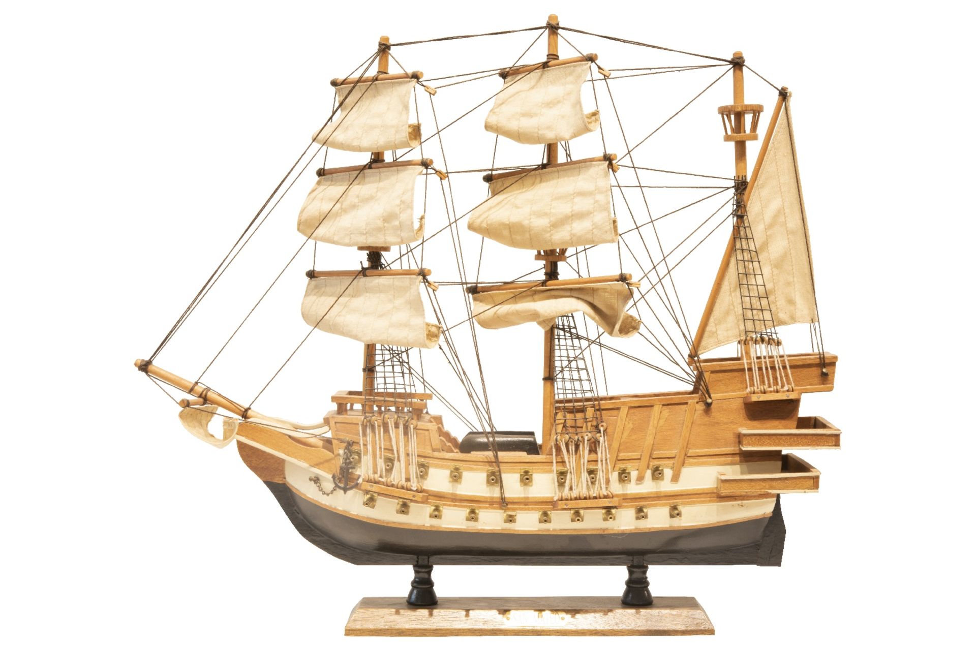 Segelschiff Modell Dreimaster Holz | Sailing Ship Model Three-Master Wood