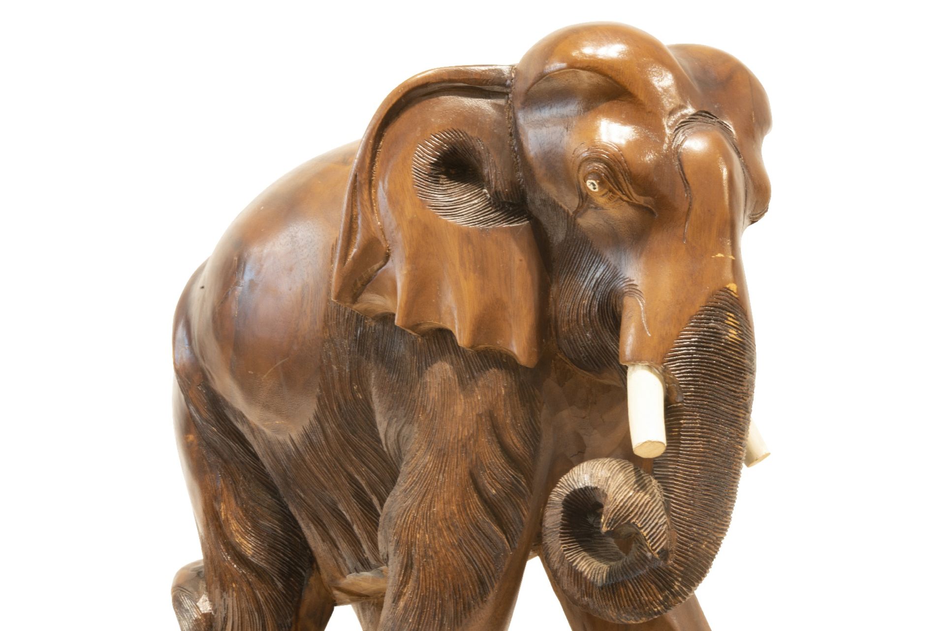 Schoener Figur eines grossen Elefant auf Sockel | Beautiful Figure of a Large Elephant on Pedestal - Image 5 of 5