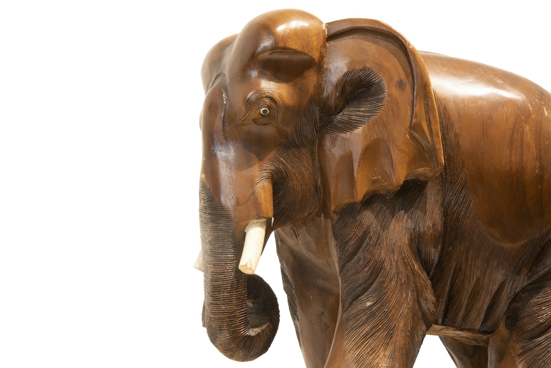 Schoener Figur eines grossen Elefant auf Sockel | Beautiful Figure of a Large Elephant on Pedestal - Image 4 of 5