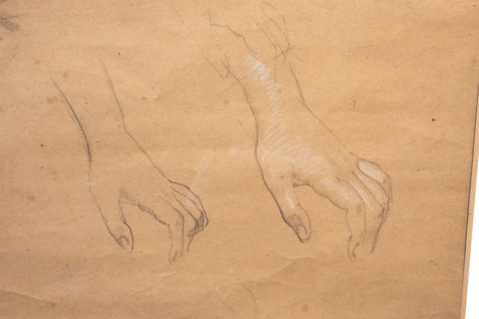 Gustav  Klimt  (1862 - 1918), Hand und Arm Studie | Gustav Klimt (1862-1918), Hand and Arm Study - Bild 3 aus 5